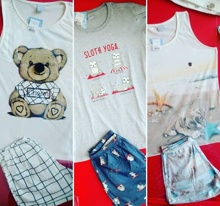 Pijamas pra vc dormir fresquinha