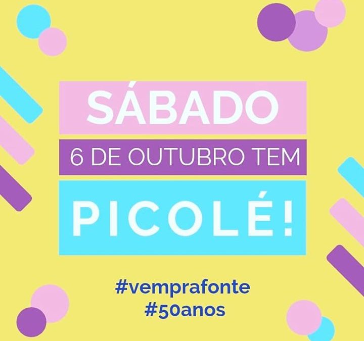 Vem no sábado, vai ter picolé a vontade na …