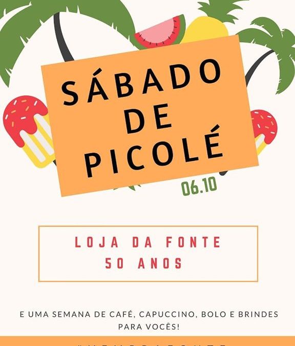 Amanhã tem picolé pra comemorar